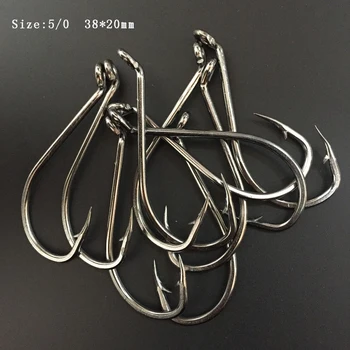 CN05 100pcs/lot 5/0 High Quanlity Stainless Steel Octopus Fishing Hook Mustad Squid Fishing Hook free shipping 5 5 inch octopus lure double octopus skirt resin head with hook line fishing tackle suit cheap fishing package