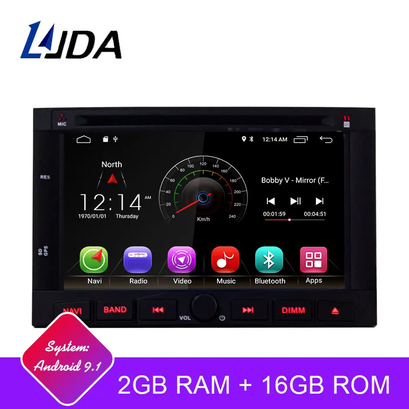 LJDA 2 Din Android 9 1 font b Car b font font b Radio b font