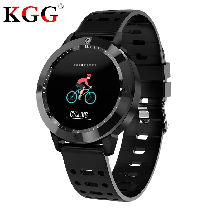 

CF58 Smart Watch IP67 waterproof Tempered glass Activity Fitness tracker Heart rate monitor Sports Men women smartwatch
