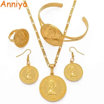 

Anniyo PNG Gold Color Pendant Necklaces & Earrings Bangle Ring sets Papua New Guinea Jewellery Gifts #108806