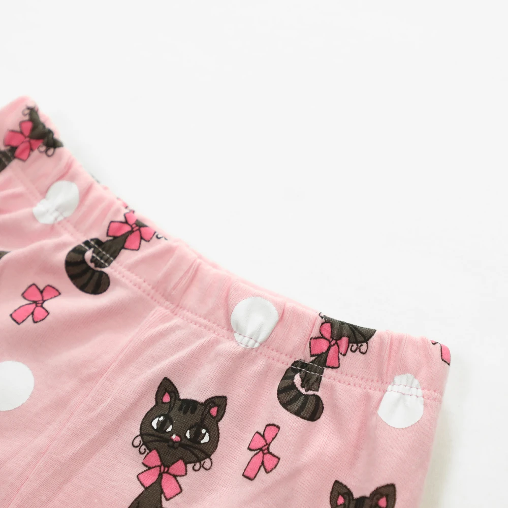 Baby Girls and 18 inches Doll Matching Pajamas Sets Girls Pijama Infantil Kids Girl Baby Girl Clothes Cat Cartoon Animal Pyjamas