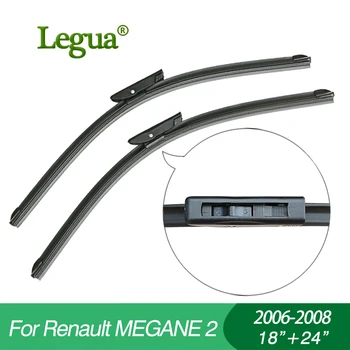

Legua car winscreen Wiper blades for Renault MEGANE 2(2006-2008),18"+24",Boneless, windshield, wiper rubber