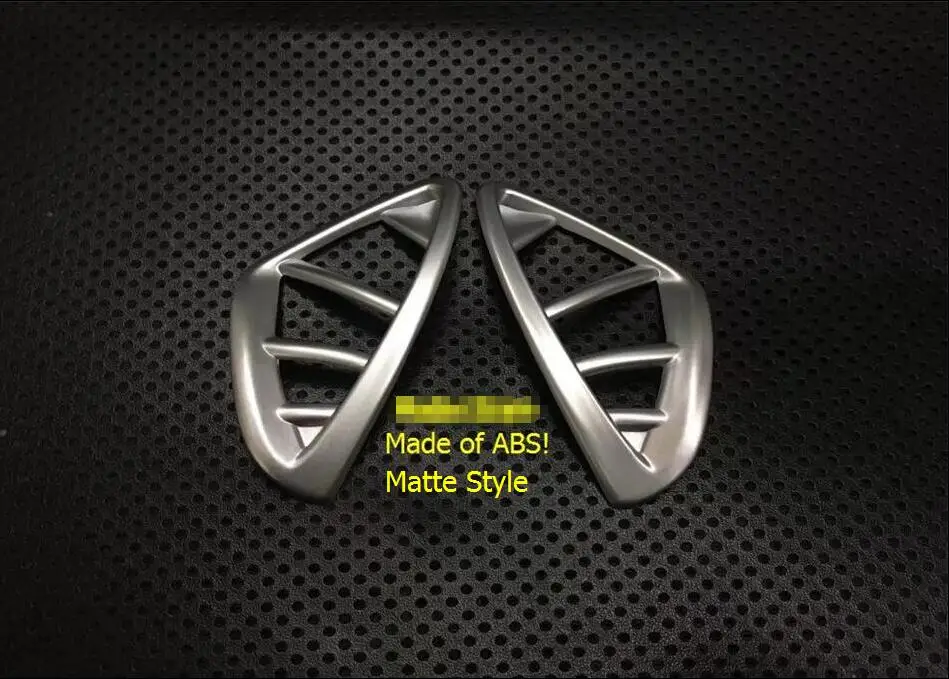 

Interior For Renault Captur 2014 2015 2016 ABS Chrome Matte Style Side Air Conditioning AC Outlet Vent Cover Trim 2 Pcs / set