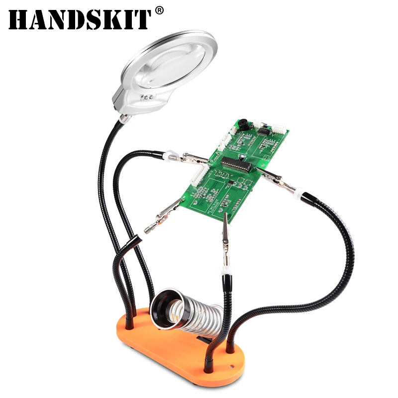 Подставка для пайки Handskit держатель с 5 гибкими дужками печатной платы подставка