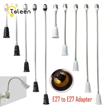 220 V 110 V Гибкий удлинитель конвертер разъема адаптера 30 40 50 60 см основание светильника E27 основание светильника держатель кулон лампочка гнездо
