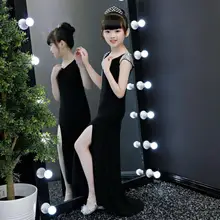 Новейшее платье с блестками для девочек; детское платье русалки без рукавов; платье для свадьбы, дня рождения; детская одежда Modis; vestidos; Y1367