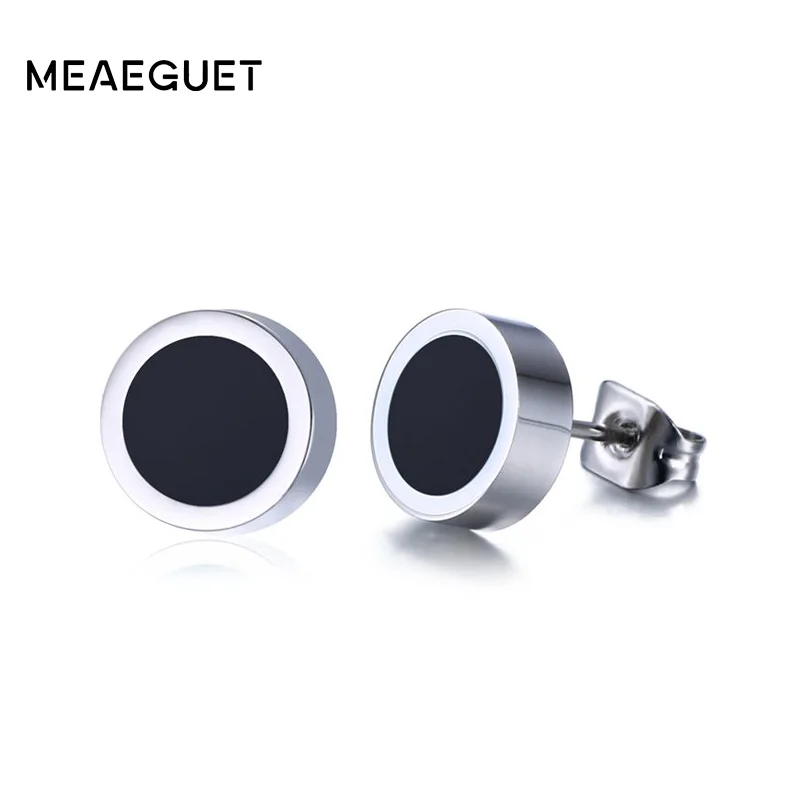 Женские и вечерние ские серьги из нержавеющей стали с эмалью|stud earrings|mens stud
