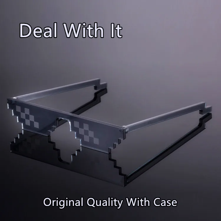Abordarlo Mosaico Gafas de Sol Mujer Hombre caliente Minecraft Poligonal thug Life Shades Estilo Masculino 8 Bits Píxeles Gafas .