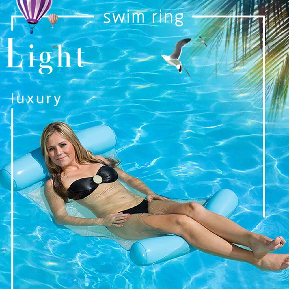 Summer Adults Kids Portable Outdoor Traveling Beach Swimming Pool Inflatable Air Mattresses Water Hammock Floating Bed Chair Summer Adults Kids Portable Outdoor Traveling Beach Swimming Pool Inflatable Air Mattresses Water Hammock Floating Bed Chair