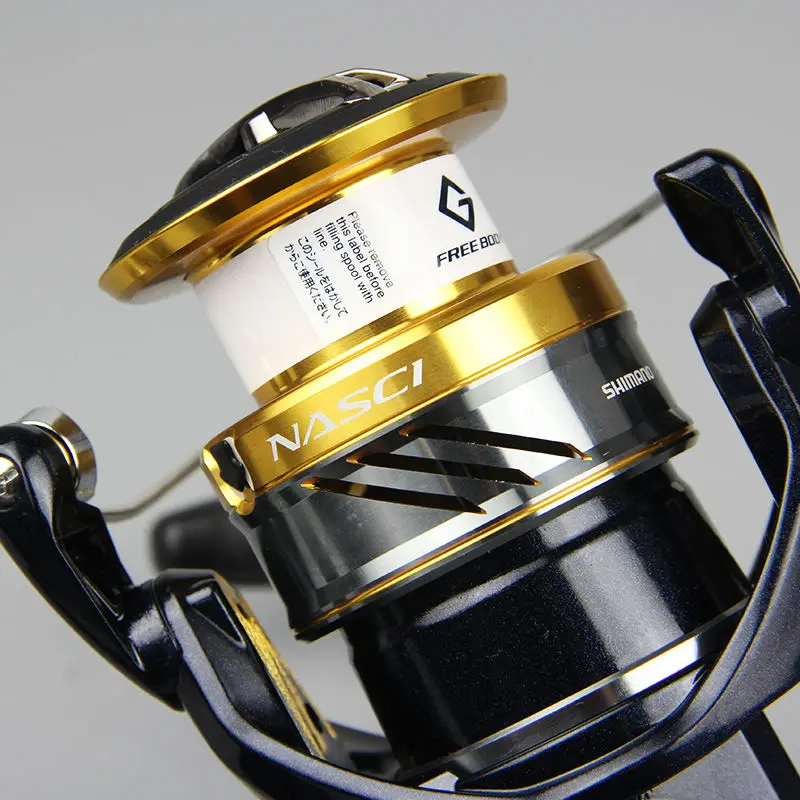Катушка рыболовная Shimano NASCI с глубокой линией 4 + 1BB 5 0: 1/6.2:1 Hagane gear X Ship 1000/2500/C3000HG|fishing