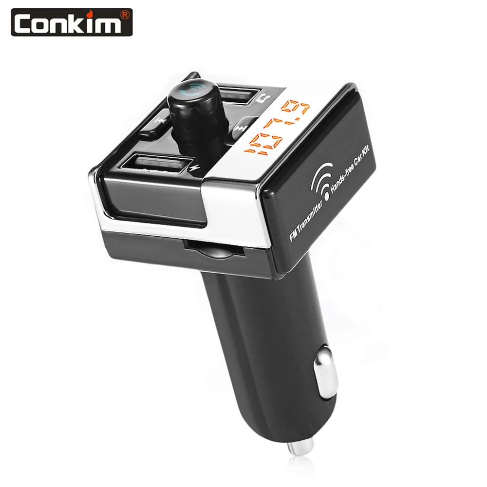 

Conkim Car Bluetooth MP3 Player Wireless FM Transmitter Dual USB Car Charger Hands-free Call Voltage Detection Bluetooth Car Kit