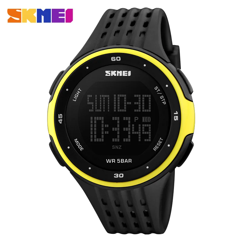 SKMEI Brand LED Digital Mens Military Watch Men Sports Watches 5ATM Swim Climbing Fashion Outdoor Casual Wristwatches 1219 #
