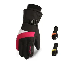 Новые женские лыжные перчатки зимние водонепроницаемые утолщенные бархатные спортивные перчатки для уличной езды перчатки