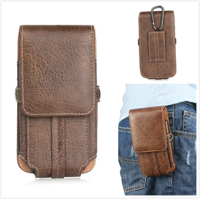 Factory Price For Meizu M5 Best Quality Luxury Stone Pattern Pu Leather Waist Bag Clip Belt