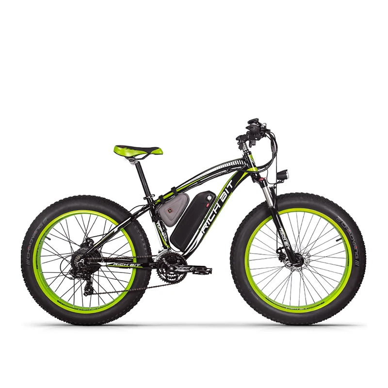 Flash Deal RichBit RT-012 Plus 21s Electric Bike With Computer Speedometer electric Odometer Powerful Electric MTB Bike 17AH 1000W eBike 0