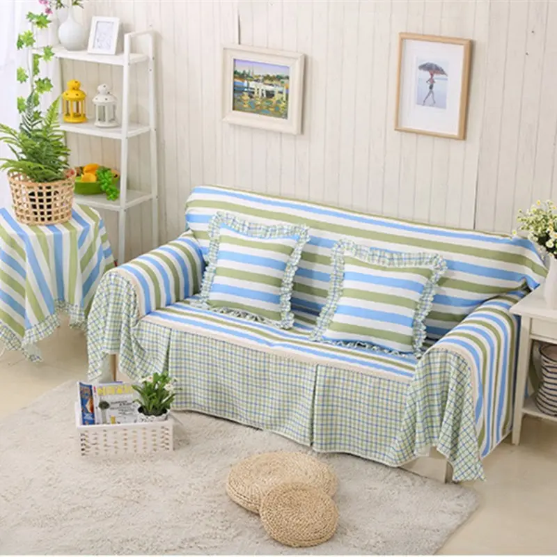 

Four Seasons Pastoral Sofa Cover Slip-Resistant 2 and 3 Seat Sofa Covers For Living Room