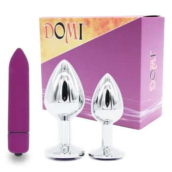 3pcs/4pcs Massager Crystal Jewelry Stainless Steel Beads Butt Plug Dildo Vibrator Anal Plug Adult Massager Balls Sex Anal Toys 3