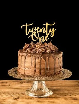 

Twenty One cake topper - Silhouette Twenty One cake topper - Personalized Cake Topper- Customizable Twenty One cake toppe