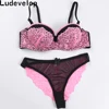 Ensemble romantique et luxueux pour femmes, soutien-gorge en dentelle, sexy, soutien-gorge et culotte, 5 couleurs, tendance 1/2 ► Photo 1/5