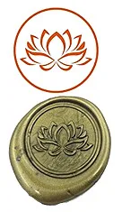 Lotus font b Custom b font Logo Luxury Vintage font b Wax b font font b