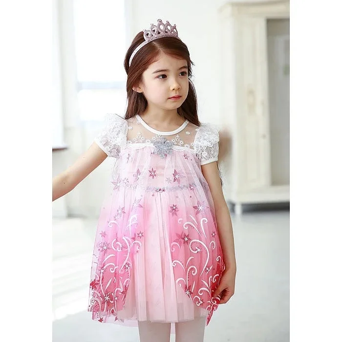 

Free shipping Retail Baby Girls dress New girls Elsa & Anna Dress For Girl Princess Dresses party costume free shipping