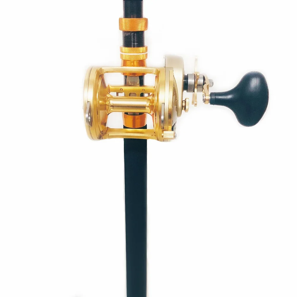de carretes pesca oro profundo alta mar gama hierro Metal carrete modelo SINGNOL rueda Trolling fundición ACT351 descuento pez completo tambor Gran barco 2 de carretes pesca oro 2