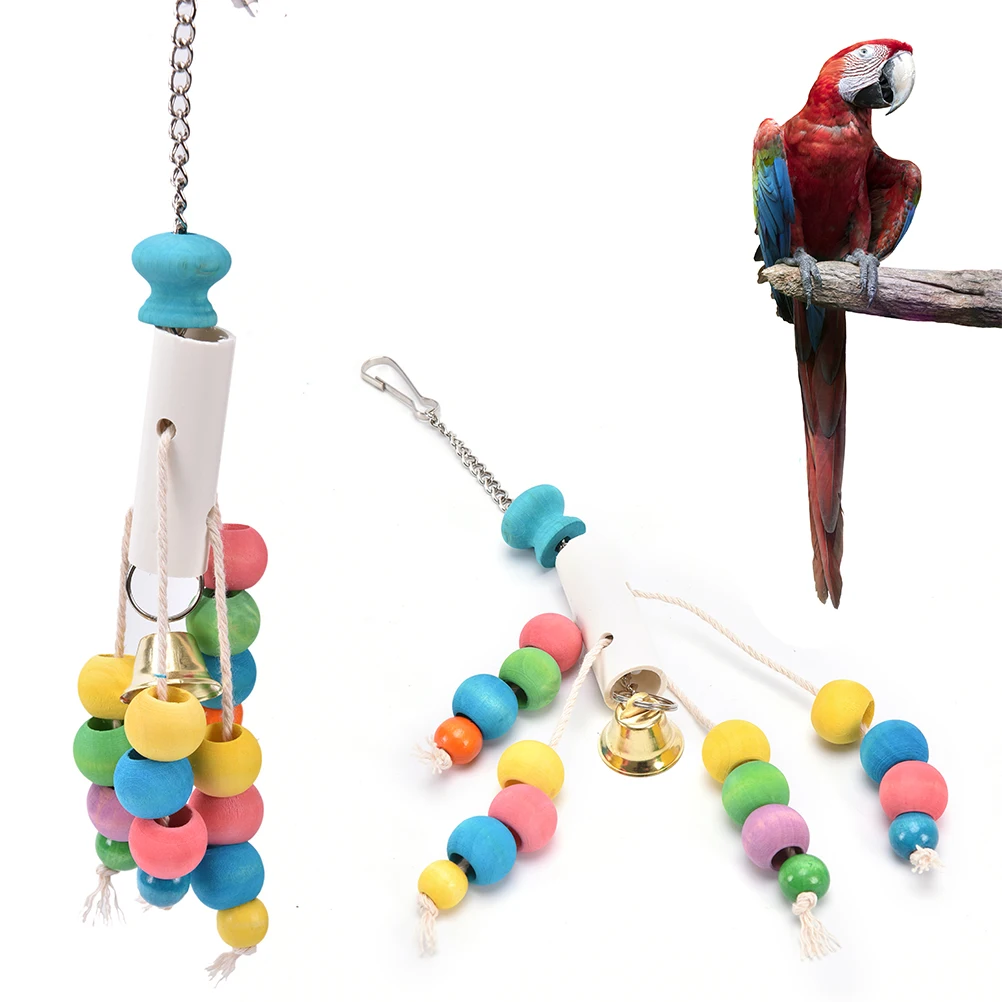 Bird Parrot Toy Natural Wooden Climbing Toy Chew Toy For Birds Parrot