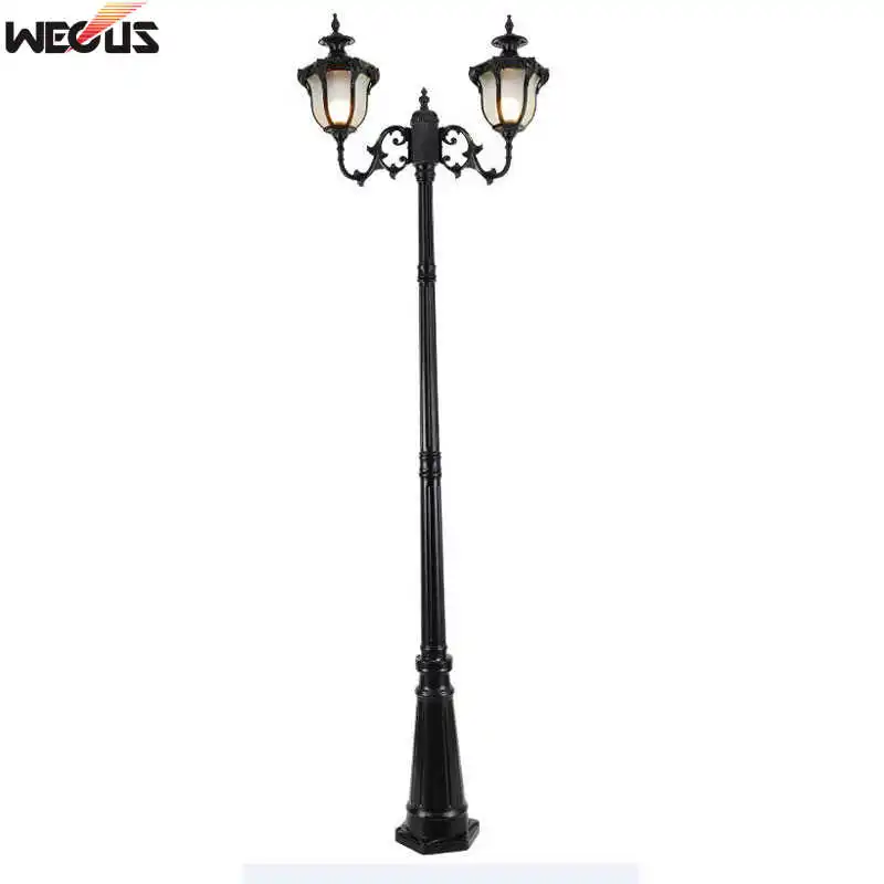 European Landscape Lights led lamp solar garden lights led street lamp Antique Garden Lights 2/3 Headlights Park Road Garden Engineering Lighting (H&asymp;2.8M)