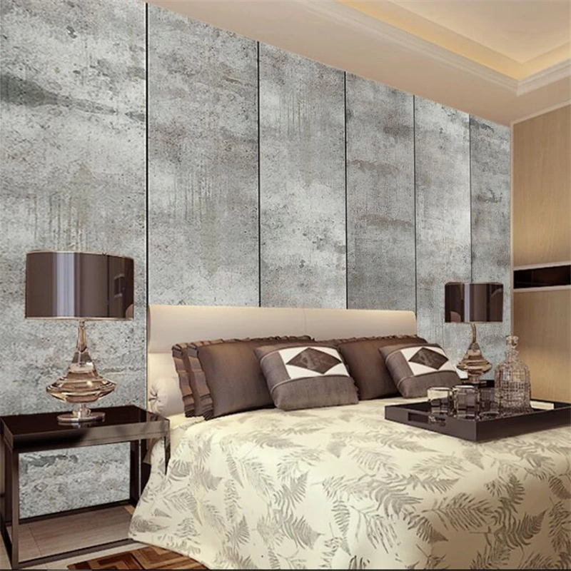 Beibehang الرجعية الرياح الصناعي الاسمنت المعيشة غرفة نوم جدار مخصص جدارية كبيرة الأخضر خلفيات papel دي parede الفقرة قورتو