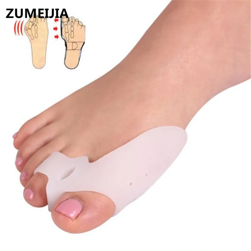 1 Pair Sholl Silicone Insoles Hallux Valgus Toe Separator Big Bones Gel