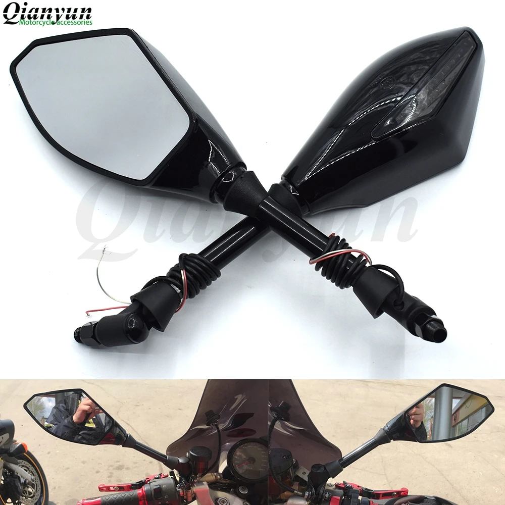 

Universal motorcycle LED turn signal rear view mirror turn signal indicator For Honda CBR300R CBR250R CBR500R CB500F/X GROM
