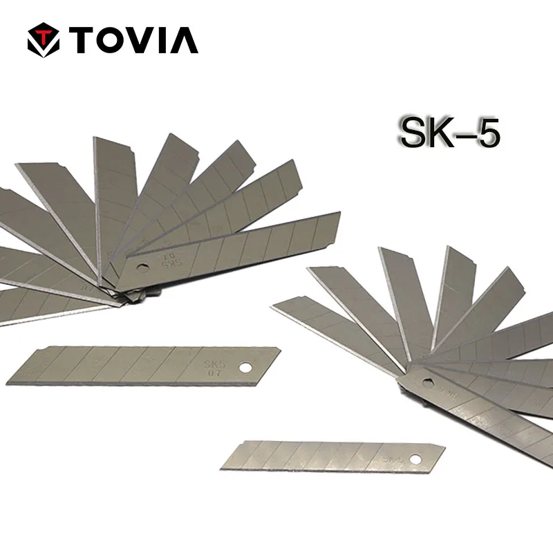 

TOVIA 18/25mm SK5 Steel Blades for knife Heavy Duty Utility Knife Blades 10PCS