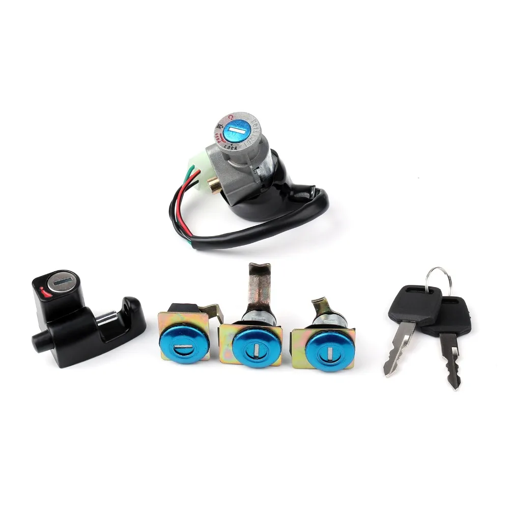 

Areyourshop Motorcycle Ignition Switch Fuel Gas Cap Cover Key Lock Set Fit for Honda CN250 Helix 1986-2007 Motorbike Accessories