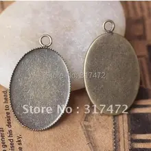 500 шт./лот 18*15 мм основа для камеи под старую бронзу кабина Cameo Базовая установка кулон никель без свинца