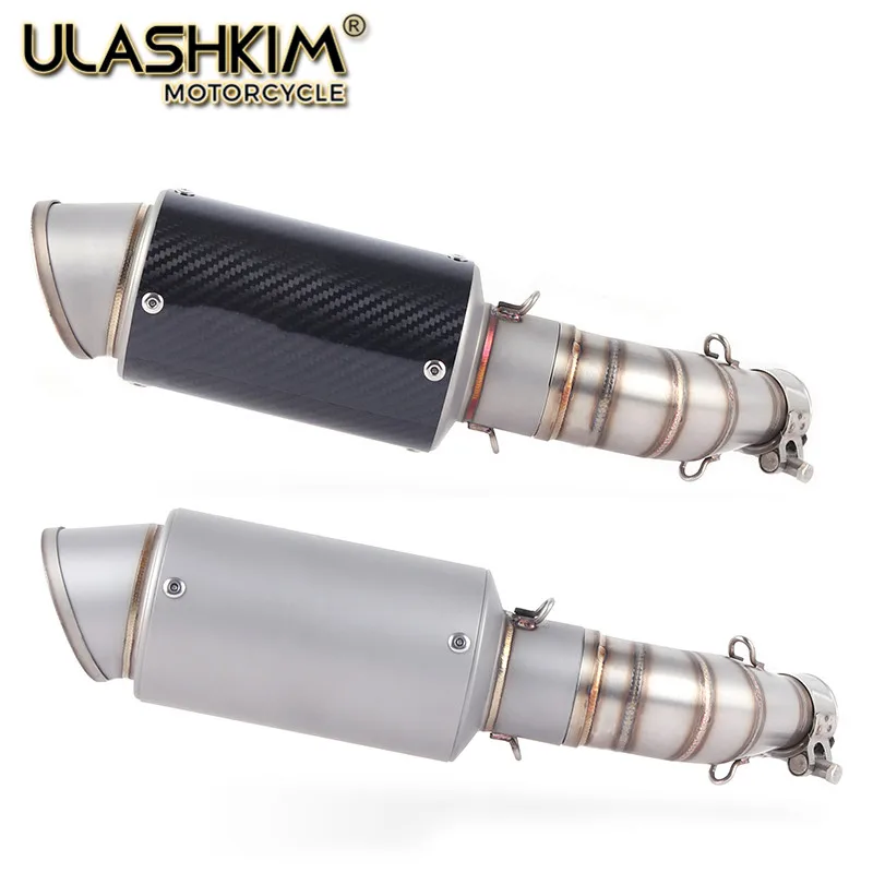 

Motorcycle Carbon Fiber Exhaust Muffler Pipe Link Pipe middle Pipe Escape Slip-On FOR YAMAHA YZF-R3 R3 R25 MT03 2014-2018