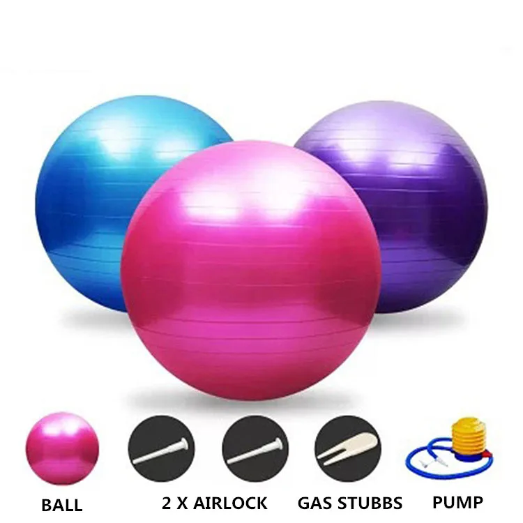 Anti Burst Core Exercise Ball for Yoga Balance Fitness Workout Physical Therapy Slip Resistant