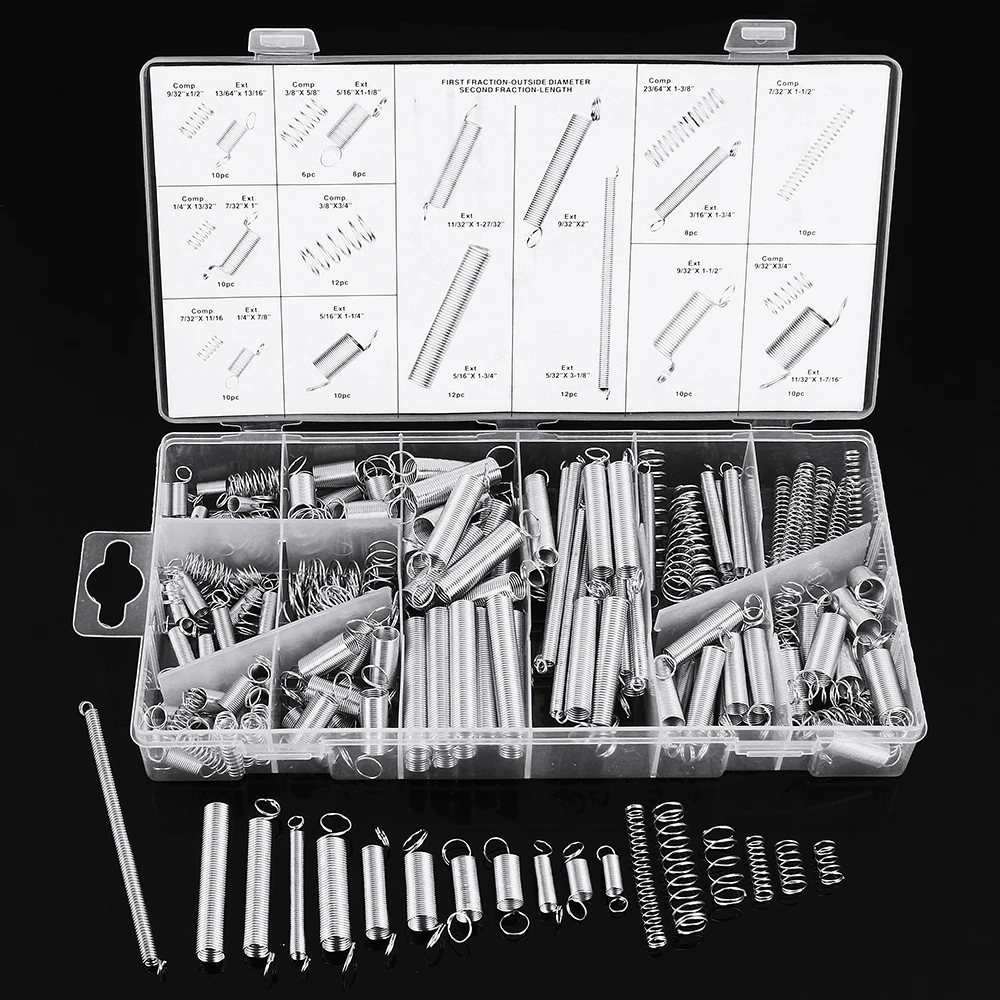 

200Pcs Steel Springs Electrical Hardware Drum Extension Tension Spring Exerciser Pressure Suit New