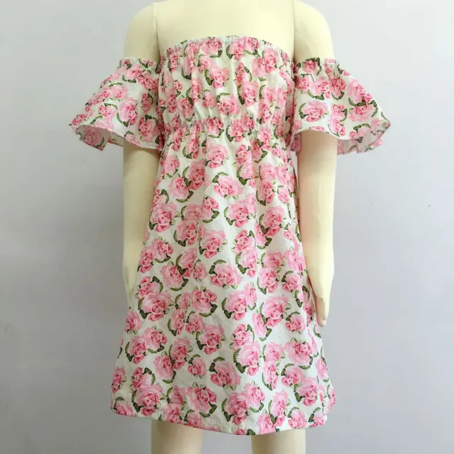 off shoulder purple flower print dress funky retro dress beach