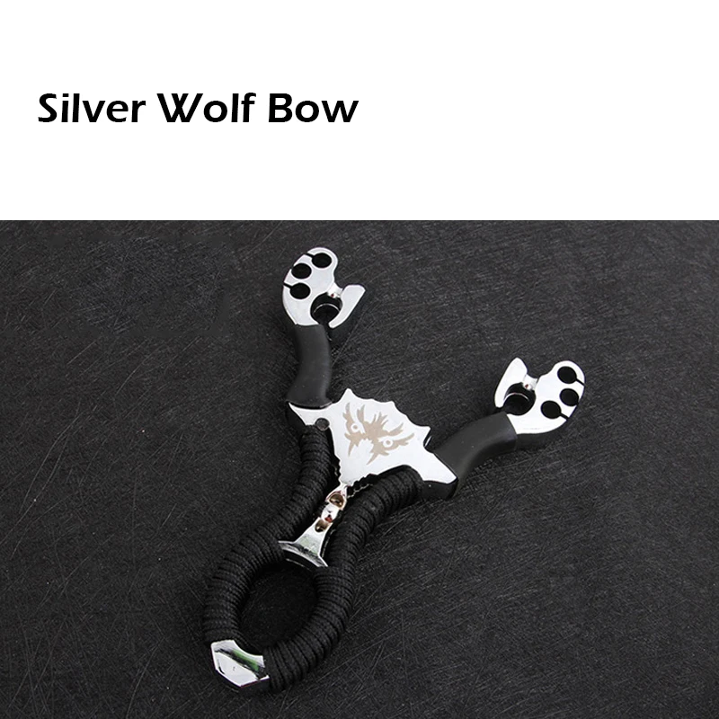 Ideal  Kids Toys Power Aluminium Alloy Wolf Slingshot & Mud Ball Crossbow Hunting Catapult Outdoor Camping