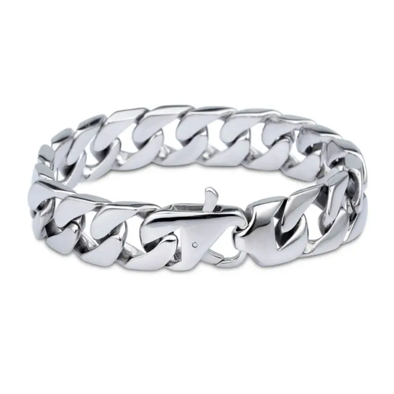 

Professional and reliable jewelry seller never fade titanium steel fashion charm bracelets for men