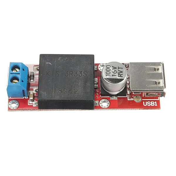 

1Pcs 5V USB Output Converter DC 7V-24V To 5V 3A Step Down Buck KIS3R33S Module KIS-3R33S