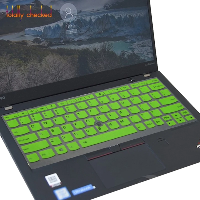 Силиконовая форма для lenovo Thinkpad X280 X380 X270 X260 чехол для клавиатуры ноутбука протектор для йоги 2018X1 углерода X240 X240S X250 - Цвет: green