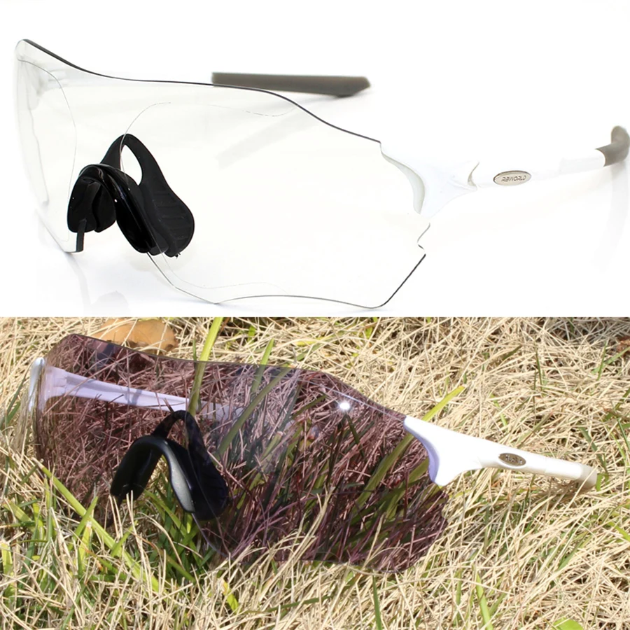 Мотоцикл EVzero фотохромные солнцезащитные очки Авто линзы спортивные велосипедные очки для мужчин и женщин MTB дорожный велосипед велосипедные очки - Цвет: 1