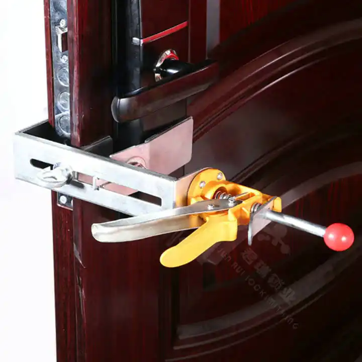 Carpenter installation lock tool wooden door opener metal slotting