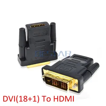 

HDMI DVI Convertor Adapter ,DVI 18+1 24+1 24+5 male DVI-I to HDMI female Converter 1080P Support for Computer to Display Screen