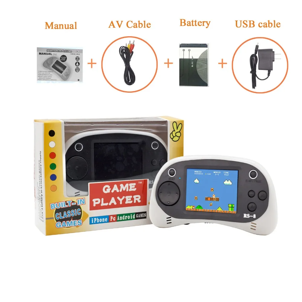 Handheld Game Console for Children Built in 260 Classic Old Video Games Retro Arcade Gaming Player Portable Boy Birthday Gift