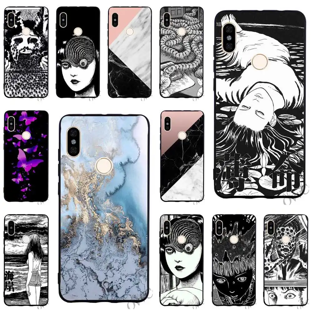 

Ultra Thin Junji Ito Tees Horror Phone Cover for Xiaomi Redmi 5A Prime Case 4A 4X 5 Plus 6A Note 5 6 Pro TPU Backshell