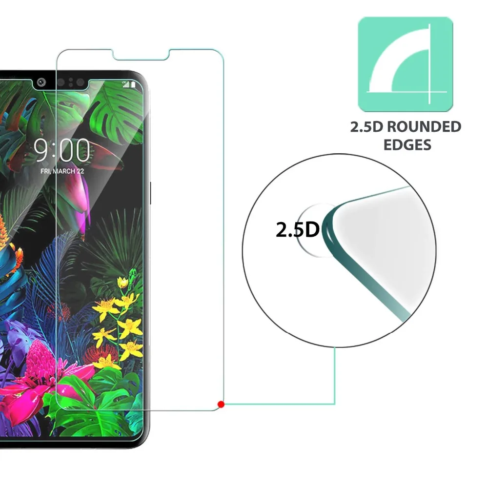 Закаленное стекло 2.5D 9H для LG Q9 экран с защитой против царапин защита ONE HD