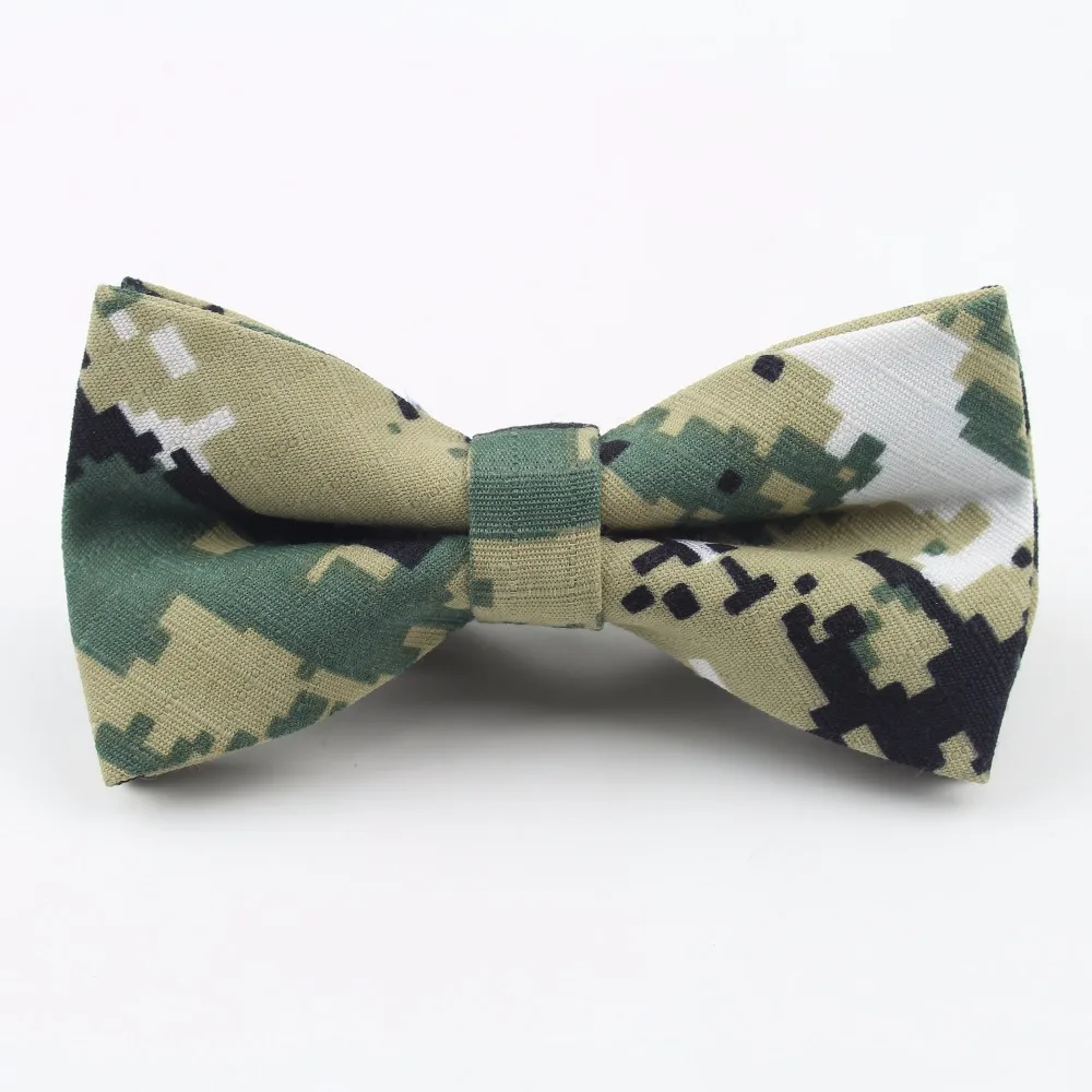 

New Fashion Striped Bowties Men Colorful Camouflage Army Bow Ties Neckwear Adjustable
