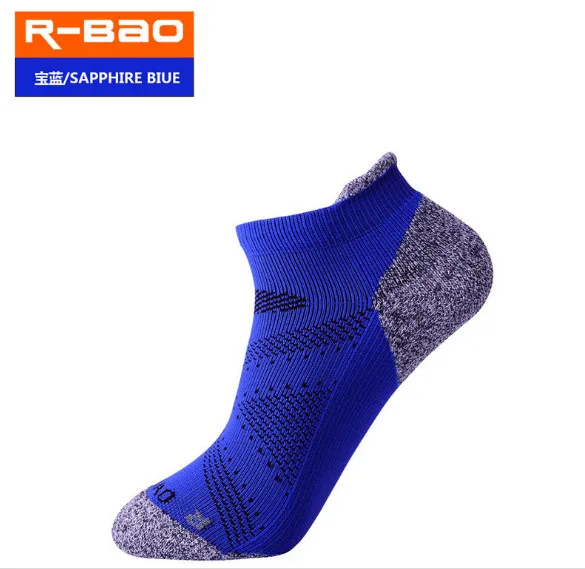 Носки для бега Marathon(3 пар/лот) R-BAO/RB056 Хлопковые женские мужские спортивные носки для занятий на открытом воздухе носки для пеших прогулок - Цвет: Синий